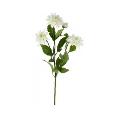 Umělá květina Jiřinka 75 cm, bílá Asko