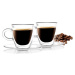 Sada 2 dvoustěnných šálků Vialli Design Amo Espresso, 50 ml