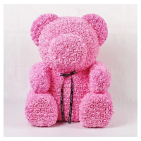 Medvídek z růží - Růžový 70 cm, Růžová Základní balení