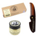 CAPTAIN FAWCETT Sandalwood Moustache Wax & Brush Gift Set 15 ml