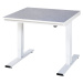 RAU Psací stůl s elektrickým přestavováním výšky, povlak z linolea, nosnost 300 kg, š x h 1000 x