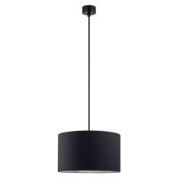 Černé závěsné svítidlo s vnitřkem ve stříbrné barvě Sotto Luce Mika, ⌀ 36 cm