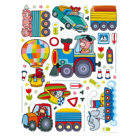 K 1046 AG Design Samolepicí dekorace - samolepka na zeď - Wall sticker Train, velikost 65 cm x 8