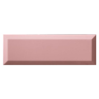 Obklad Ribesalbes Chic Colors rosa bisel 10x30 cm lesk CHICC1468