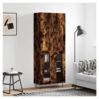 vidaXL Skříň highboard kouřový dub 69,5 x 34 x 180 cm kompozitní dřevo