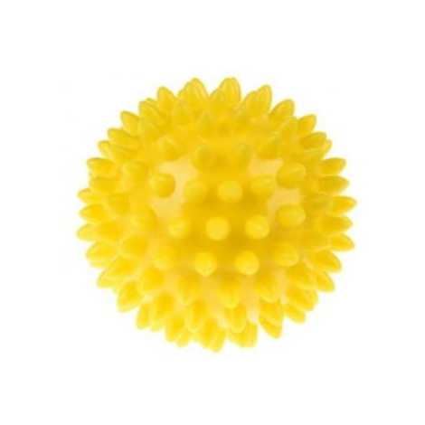 Senzorický míč na masáž a rehabilitaci 6,6 cm žlutý TULLO