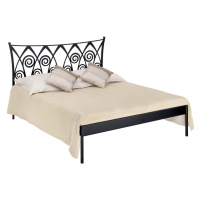 Kovová postel Ronda kanape Rozměr: 180x200 cm, barva kovu: 5A černá zlatá patina