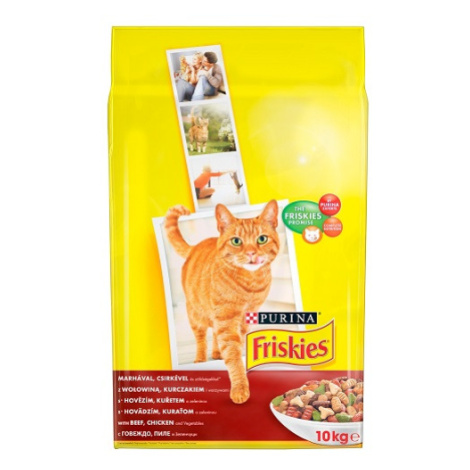 Friskies granule pro kočky - s hovězím, kuřecím a zeleninou 10 kg