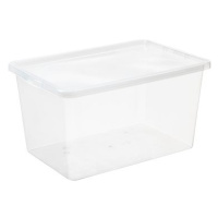 Plast Team Úložný box 52 l, 59,5 × 39,5 × 31 cm Basic box, čirý