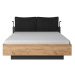 ArtLas Manželská postel CODE s úložným prostorem Provedení: Postel s roštem a LED osvětlením