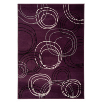 Alfa Carpets  Kusový koberec Circles lila - 80x150 cm