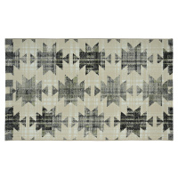 Venkovní vzorovaný koberec AZTEC béžová 60x100 cm Multidecor