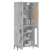 vidaXL Skříň highboard betonově šedá 69,5x34x180 cm kompozitní dřevo