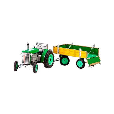 Kovap Traktor s valníkem na klíček zelený