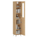 vidaXL Skříň highboard dub sonoma 34,5 x 34 x 180 cm kompozitní dřevo