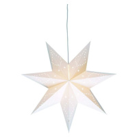 Bílá světelná dekorace s vánočním motivem ø 75 cm Saturnus – Markslöjd