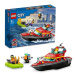 LEGO® City 60373 Hasičská záchranná loď a člun