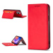 Magnet Card Case elegantní knížkové pouzdro s venkovní kapsou na iPhone 12 Pro MAX 6.7" Red