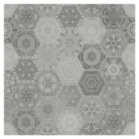 Dlažba Patchwork hexagon grey 60/60 REKT.