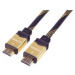 PREMIUMCORD Gold HDMI High Speed + Ethernet kabel (v1.4), opletený, zlacené konektory, 1, 5m