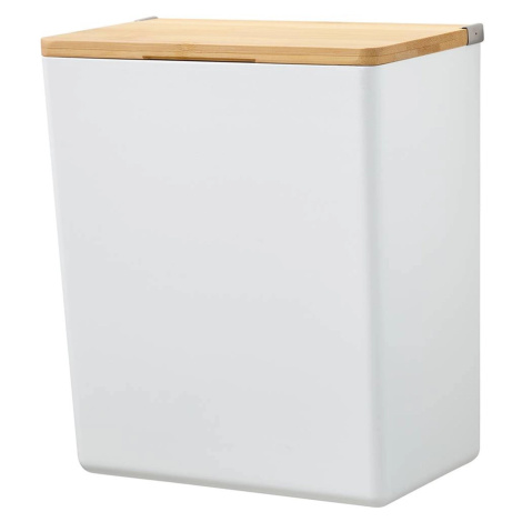 tesa Úložný box Baboo s víkem vel. L, matná bílá/bambus, 210 x 182 x 102 mm