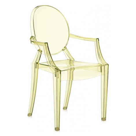 Kartell - Židle Louis Ghost, žlutá