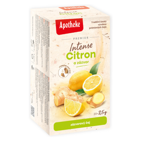 Apotheke Intense Citron a zázvor porcovaný čaj 20x2,5 g