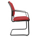 Topstar Čalouněná stohovací židle, křeslo na pružné podnoži, bal.j. 2 ks, podstavec černý, čalou