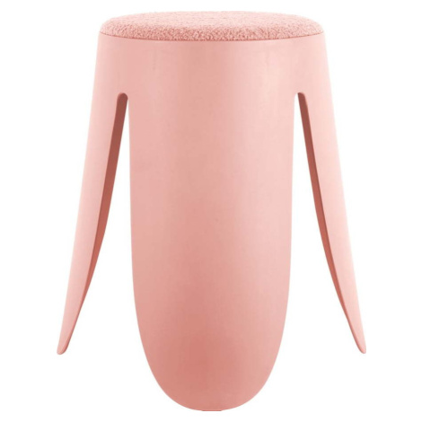 Světle růžová plastová stolička Savor – Leitmotiv