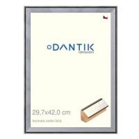 DANTIK rámeček 29,7 × 42, INCLINATA colori Bílý plexi čiré