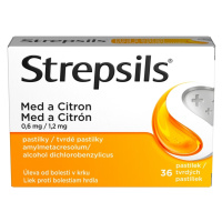 STREPSILS Med a citron 0,6 mg 36 pastilek