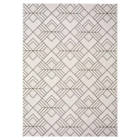 Bílobéžový venkovní koberec Universal Silvana Caretto, 120 x 170 cm