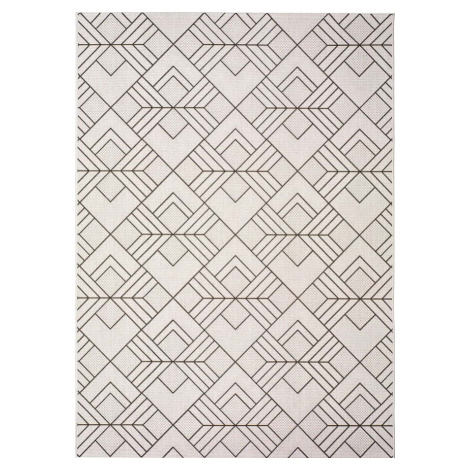 Bílobéžový venkovní koberec Universal Silvana Caretto, 120 x 170 cm