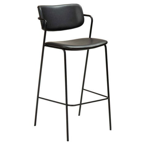 Černá barová židle z imitace kůže DAN-FORM Denmark Zed, výška 107 cm ​​​​​DAN-FORM Denmark