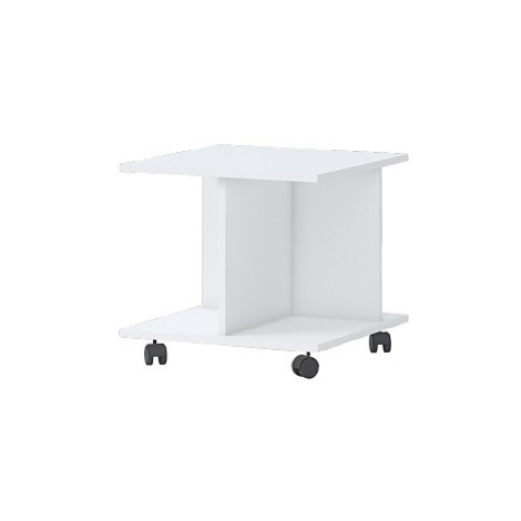 Malý pojízdný stolek sloane - bílá