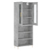 vidaXL Skříň highboard betonově šedá 69,5x34x180 cm kompozitní dřevo