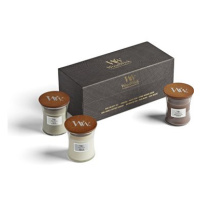 WOODWICK dárkový set 3× malá svíčka