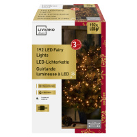 Livarno home Světelný LED řetěz, 192 LED (teplá bílá)