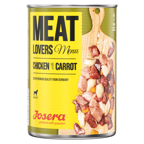 Výhodné balení Josera Meatlovers Menu 12 x 800 g - kuřecí s mrkví