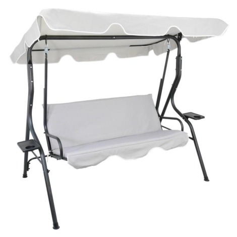 Zahradní houpačka 170 x 110 x 153 cm - světle šedá