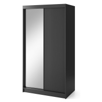 Šatní skříň LOTIS II se zrcadlem, černá