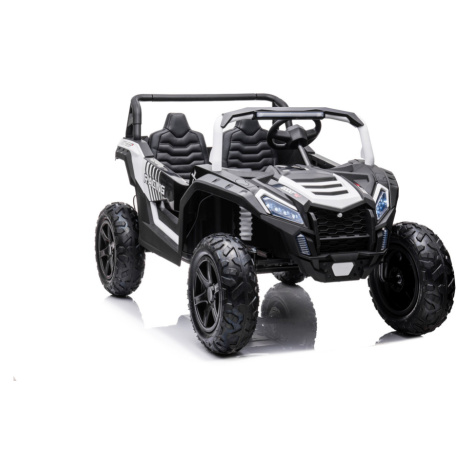 mamido  Elektrické autíčko Buggy UTV Strong 24V nafukovací kola bílé