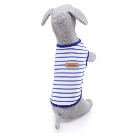 Vsepropejska Kamar pruhované tričko pro psa Barva: Modrá, Délka zad (cm): 26, Obvod hrudníku: 38