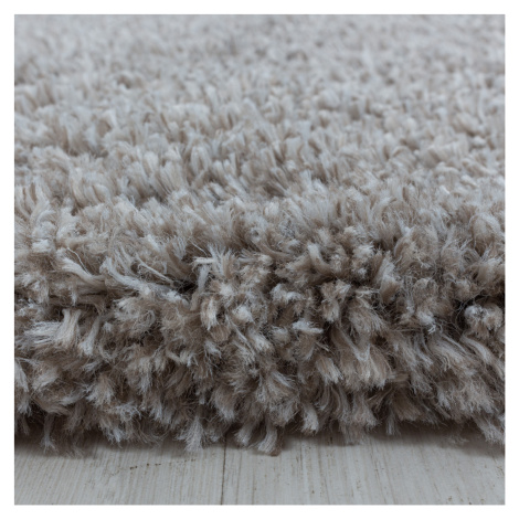 Ayyildiz koberce Kusový koberec Fluffy Shaggy 3500 beige kruh Rozměry koberců: 120x120 (průměr) 