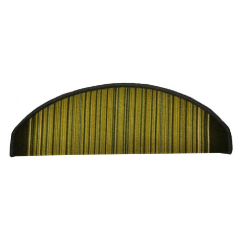 Vopi DOPRODEJ: 24x65 půlkruh cm Nášlapy na schody zelená Carnaby půlkruh, samolepící - 24x65 půl