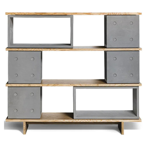 Lyon Beton designové komody Dice Bookcase 4M2L (šířka 154 cm)