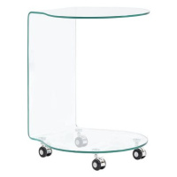 Konferenční stolek 45x40x58 cm tvrzené sklo