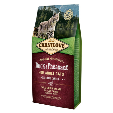 Carnilove Cat Adult – Duck & Pheasant / Hairball Control. 6 kg