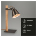 BRILONER Stolní lampa, 20 cm, max. 25 W, šedá-dřevo BRILO 7406-014