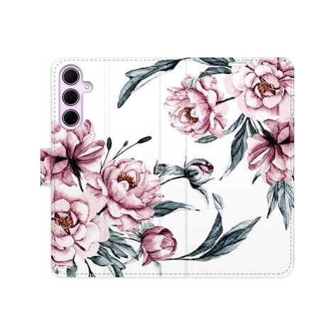 iSaprio Flip pouzdro Pink Flowers pro Samsung Galaxy A55 5G